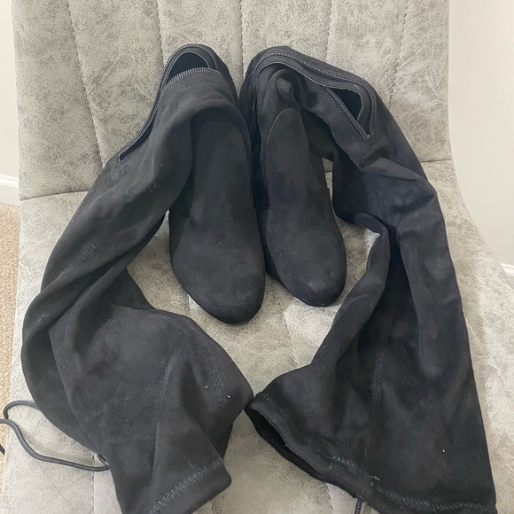 Lulus over the knee black boots! - Picture 3 of 3